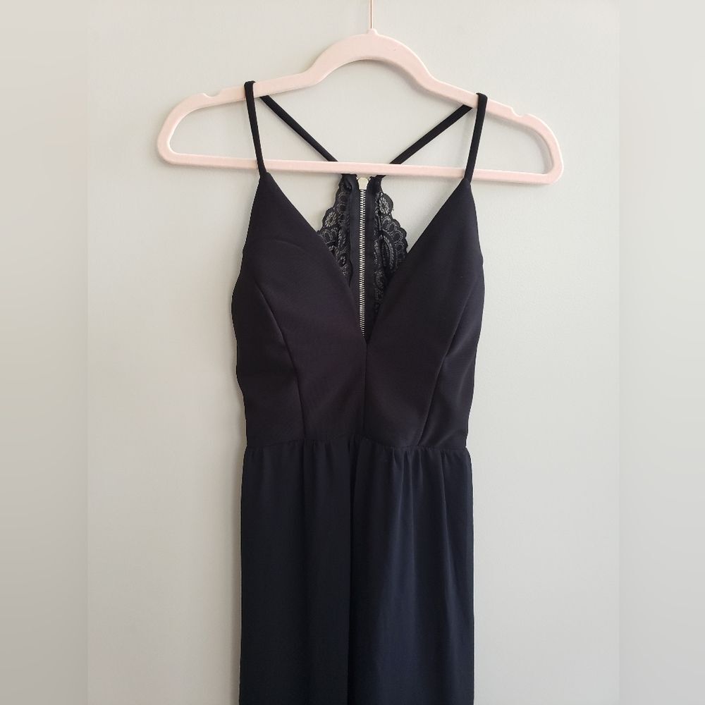 Honey & Rosie Elegant Backless Dress Play Suit Goth Fairy Core Lace & Chiffon